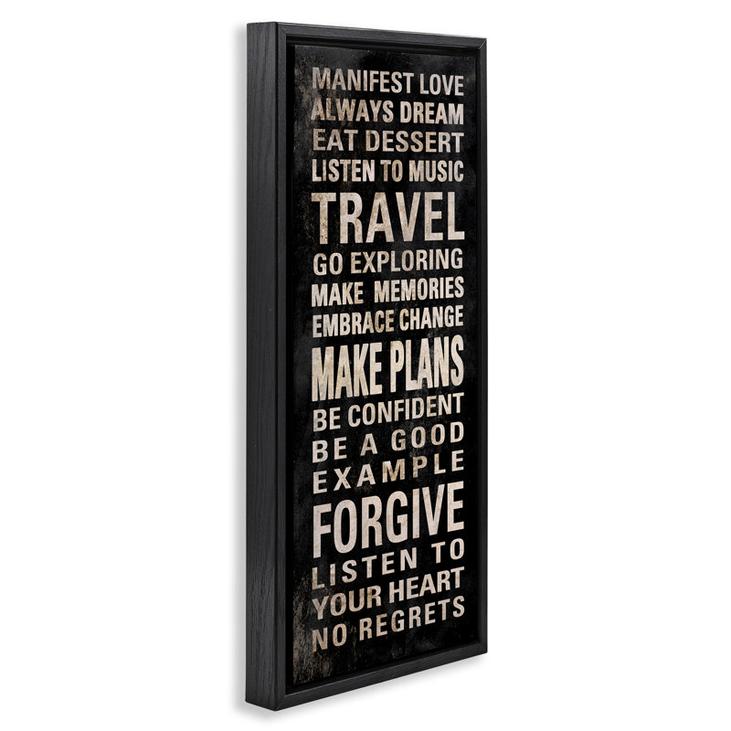 Art mural sur toile "Manif Love Love" par SD Graphics Studio, Cadre flottant noir de jais, H 25 po x l 11 po