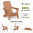  Folding Adirondack Chairs Weather-Resistant HDPE Outdoor Firepit Chairs With Cup Holder-630894790