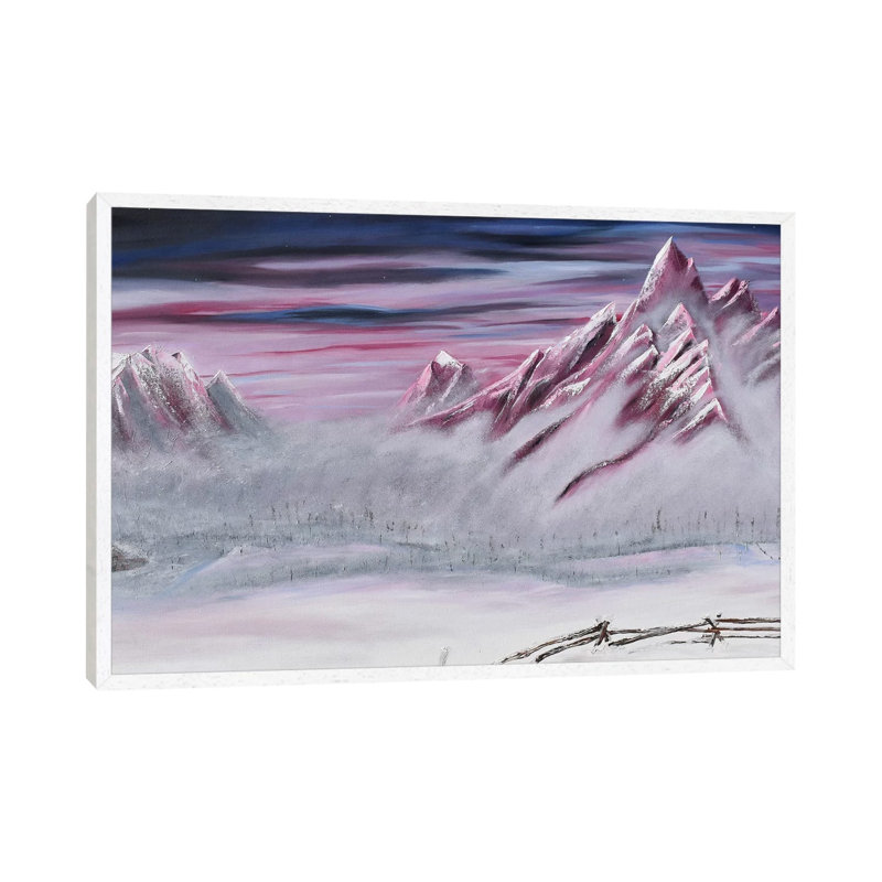Mount by Christian Klingeler - Print on Canvas, 66.04cm H x 101.6cm W x 3.81cm D, White Framed Canvas