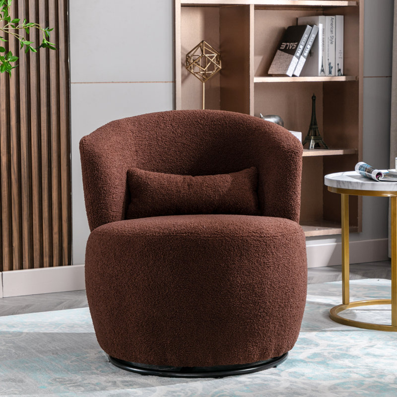 Beldin Upholstered Accent Chair, Brown