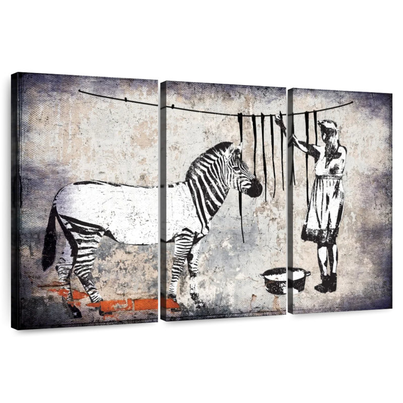 Brampt Zebra Stripes Cleaning, 32" H x 50" W