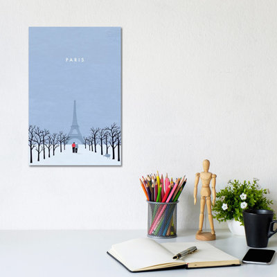 Paris 1 Piece Wrapped Canvas Wall Art
