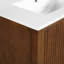 Meuble-lavabo de style Mid-Century avec lavabo et tiroir en céramique Lune-1924246408