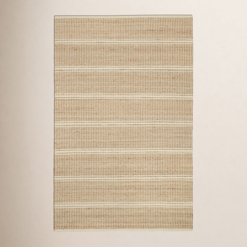Arbor Handwoven Jute Rug, Rectangle 7'6" x 9'6", Ivory