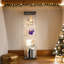 Vitrine noire en verre avec quatre tablettes