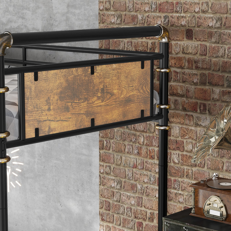 Bunk Bed For 4 Kids, Heavy Duty Metal Bunk Bed Frame, Detachable Triple Bunk Bed, Can Be Divided Into 3 Beds