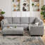 Canapé modulaire réversible "l 102,56" avec siège d'angle et banc allongé-1767691050