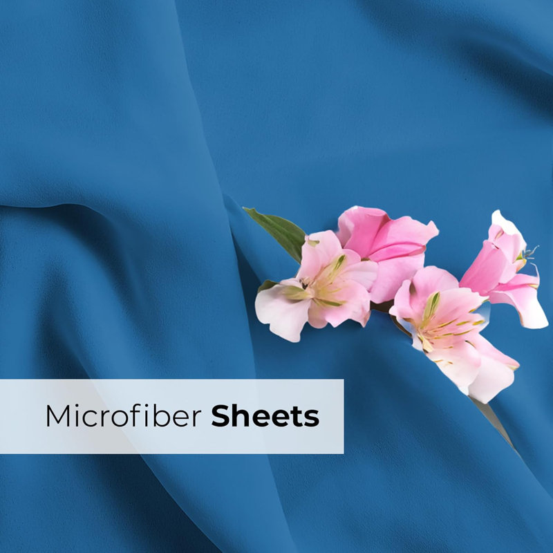 Extra Deep Pocket Sheet Set, Cooling & Breathable Bed Sheets, Soft Hotel Luxury Bedding, Fits 18–24 Inch Mattress, Royal Blue