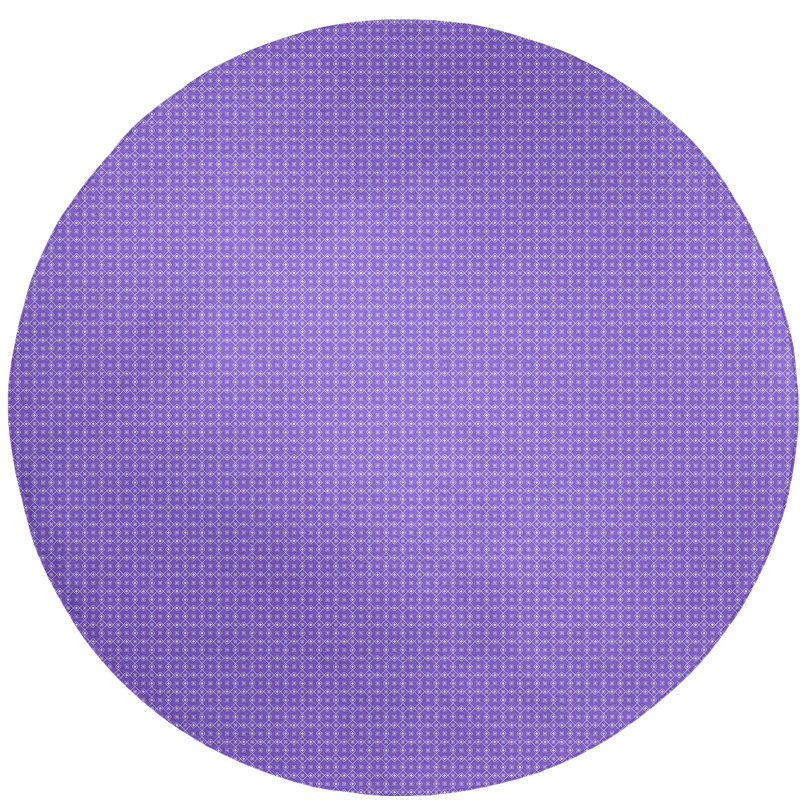 Tapis de zone mauve classic napperon, Rond 5 pi