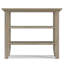 Table de bout transitionnelle en bois massif avec 2 tablettes ouvertes Acadian-1063236911-967415914