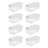Sterilite Plastic Clear Stackable Latching Storage Box Container