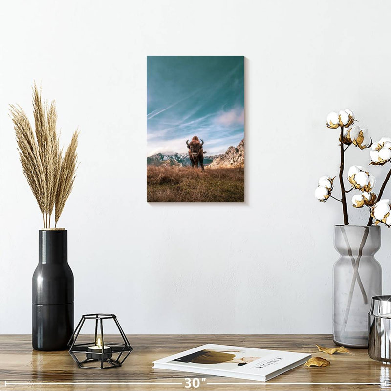Brampt Bison, 12" H x 8" W