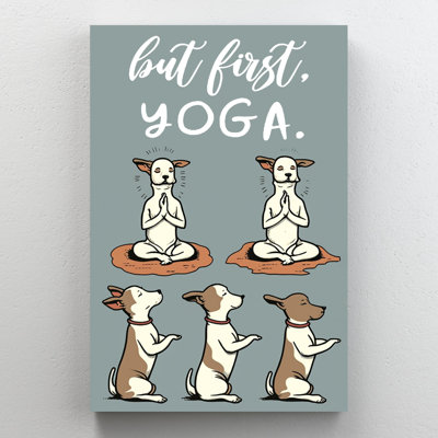But But Yoga, impression sur toile