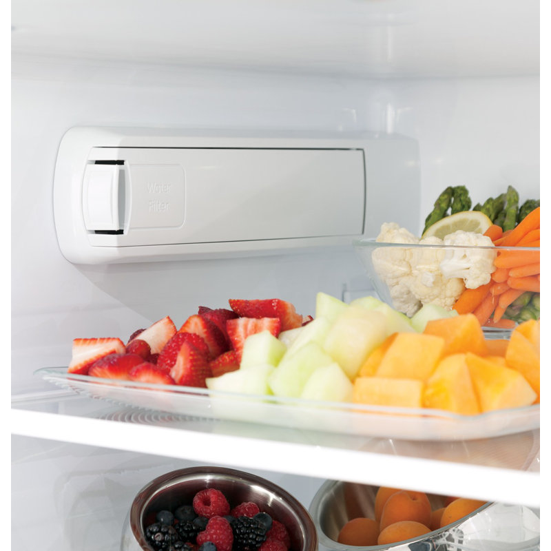 GE Profile Smart Appliances 35.75" French Door Refrigerator 27.7 cu. ft., Silver