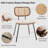 Bedran Vegan Leather Side Chair Dining Chair-519516346