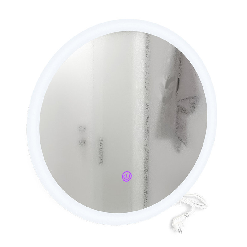 Nappanee Glass Flat Wall Mirror, 60cm H x 60cm W
