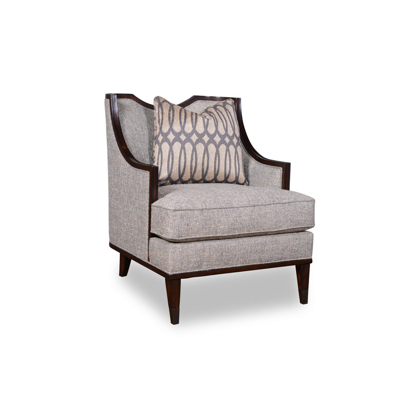 Harper Upholstered Armchair, Ivory