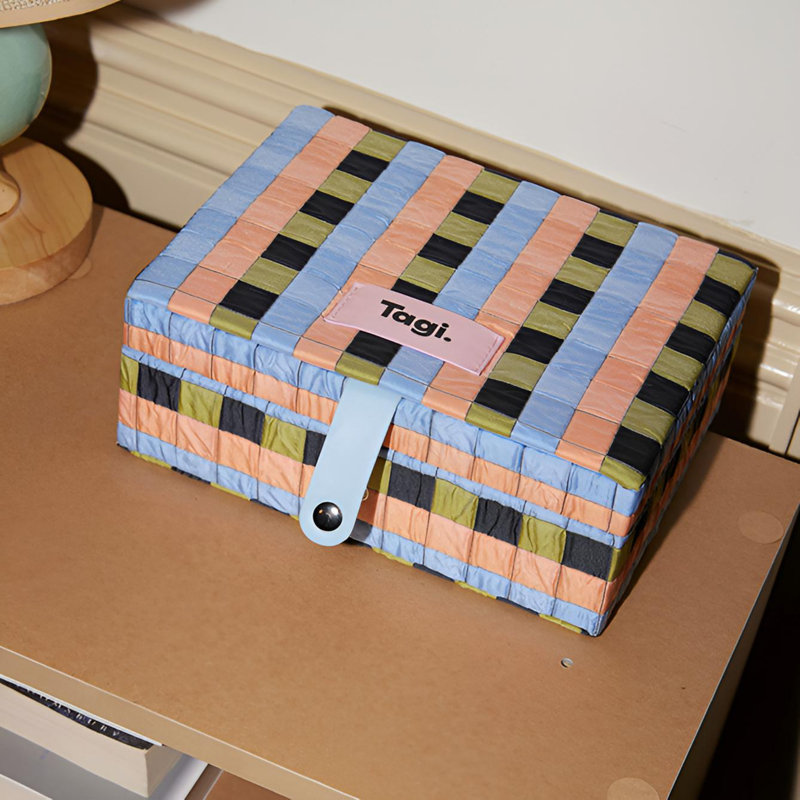 Retro Style Double-Layer Jewellery Box, Portable Denim Storage Box, Niche Design, Lightweight And Fashionable