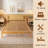 14 Inch King Size Bed Frame, Solid Wood Platform Bed With Slatted Headboard & Slats Support, No Box Spring Needed, Easy Assembly, Natural-2057358574