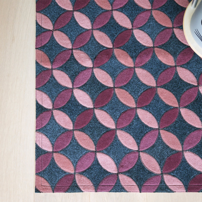 Tapis rose Aladdin, Tapis de couloir 2 pi 7 po x 13 pi 1 po