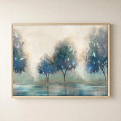 Blue Lakeside by Carol Robinson - Graphic Art on Canvas