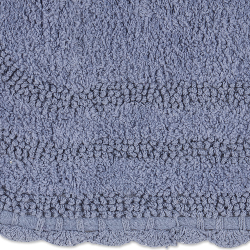 Hively Cotton Bath Mat, Small, Stonewash Blue