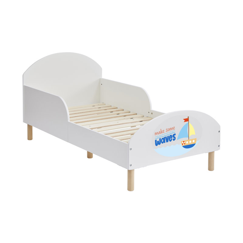 Kids White Toddler Bed – Make Some Waves