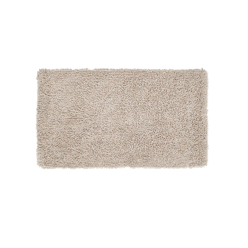 Hayworth Plush Cotton Bath Mat, Ivory, 24" W x 40" L