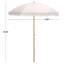 Parasol de plage 6,5 pi Valencia-1628692838