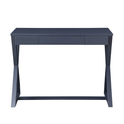 Rectangular Console Table With Charcoal Drawer, 2/3 Extension, Wooden Base, English For Office Storage And Function , Base Organization Efficiency