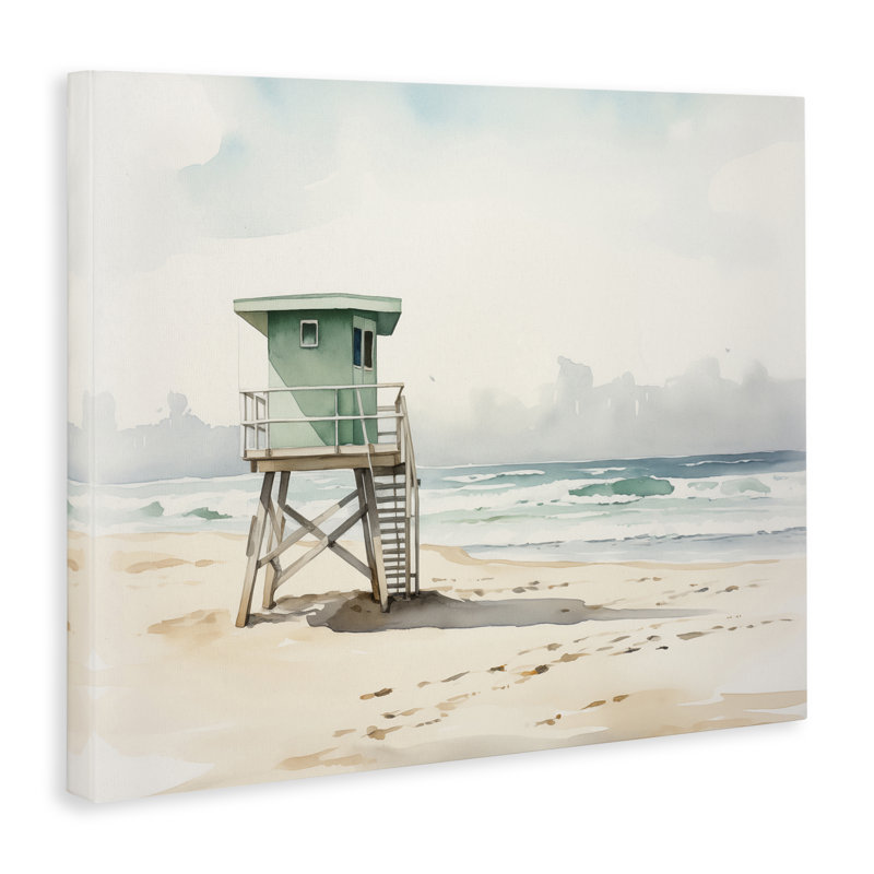  «Summer Lifeguard Stand» par Arlington Prints, H 16 po x l 20 po