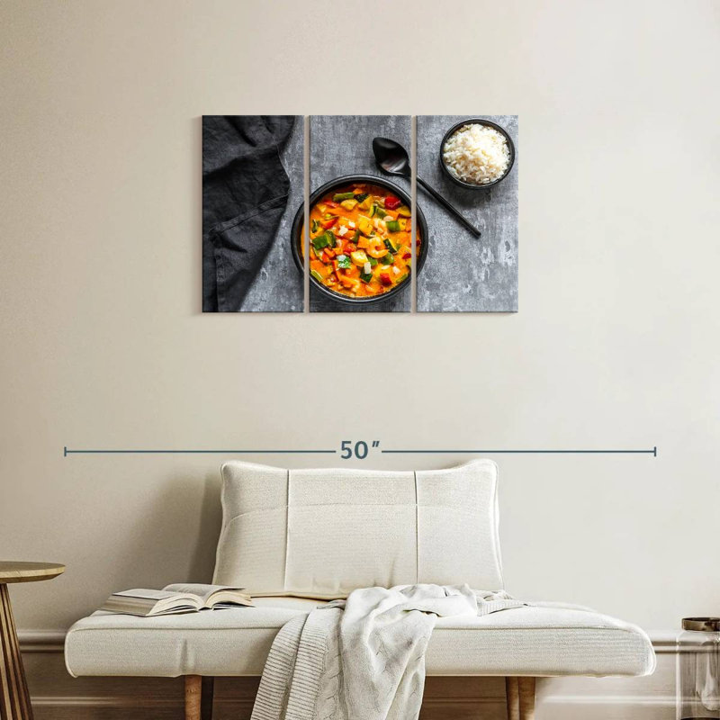 Vegetarian Curry, 20" H x 33" W