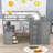 Keisler Full Size Wood Loft Bed with 3 Drawers, Desk and Wardrobe-623140522