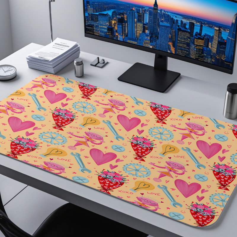 Polyester Desk Pad, 31.5x15.5