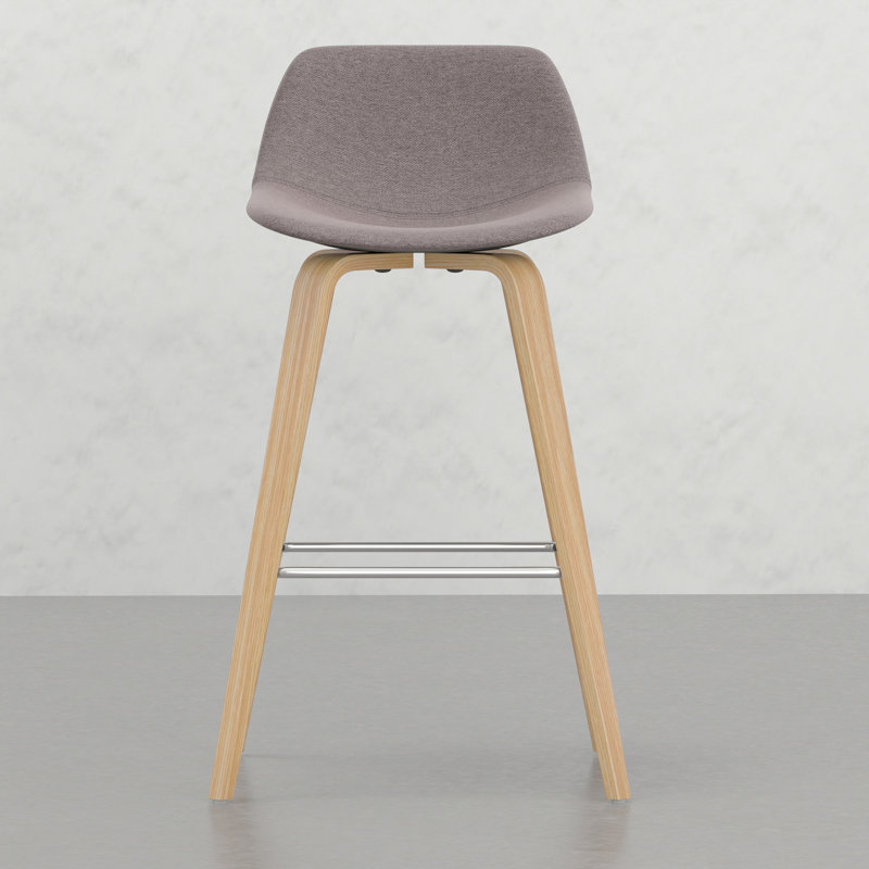 2 tabourets - Revêtement, placage, siège confortable avec siège tissé, pieds, repose-pieds, tendance