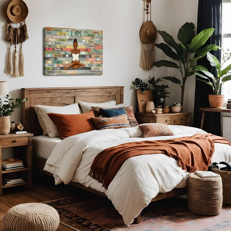 Reproduction d'art sur toile encadrée et inspirante encadrée pour la maison et le bureau