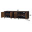 Armoire console Diya en bronze forgé et finition espresso