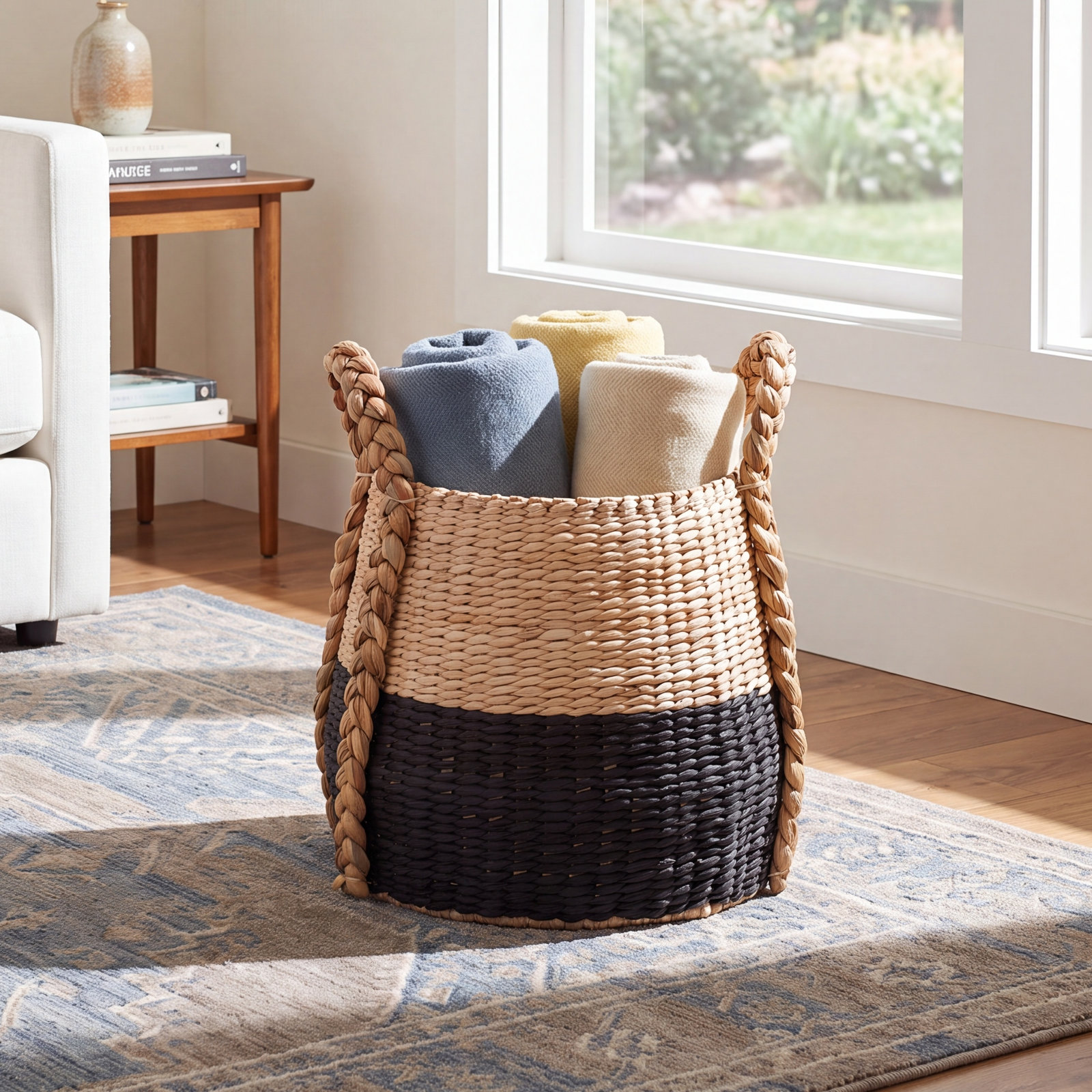 Handmade Storage Basket, Black