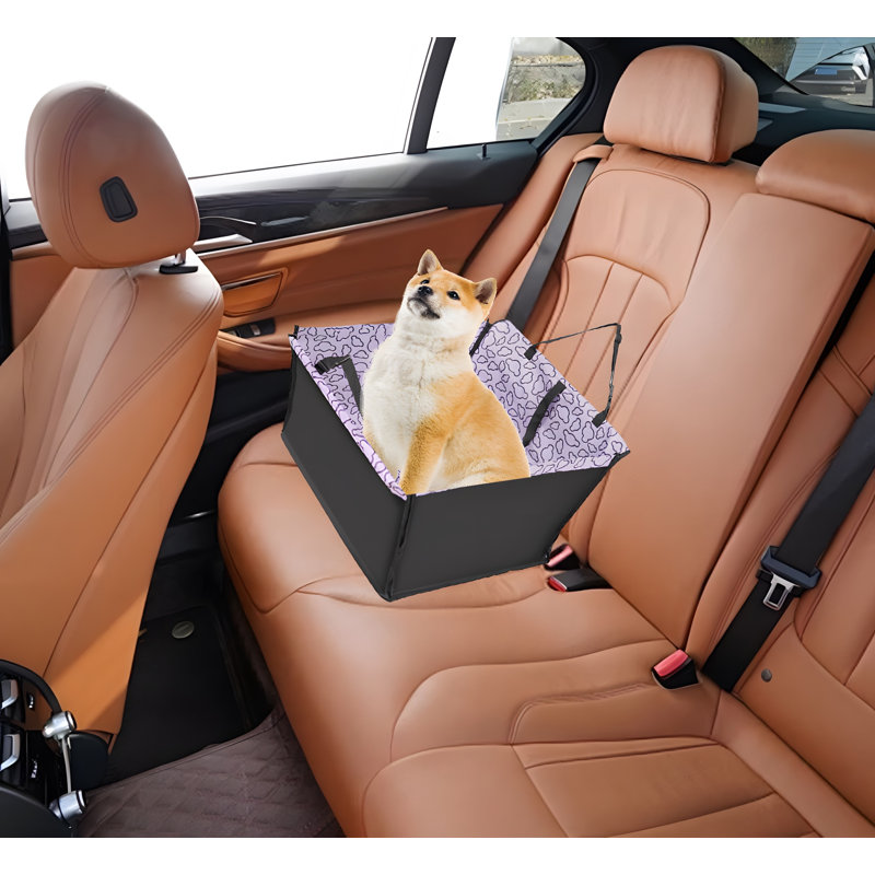 Siège d'auto en polyester Puppy, Mauve