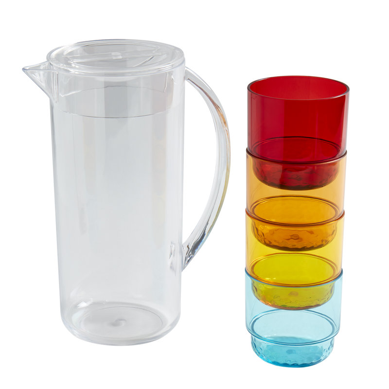 Ensemble de verres en acrylique avec pichet 2,95 L et verres Infuse
