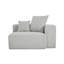 Méridienne rembourrée en velours côtelé avec coussin-174217567