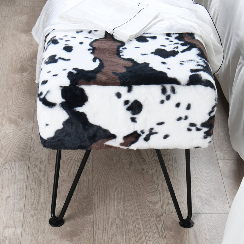 116.8cm Wide Rectangle Animal Print Standard Ottoman