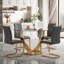 Chaises de salle à manger Modern Glam-129528096