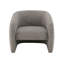 Fauteuil d'appoint en tweed brun et gris Livia
