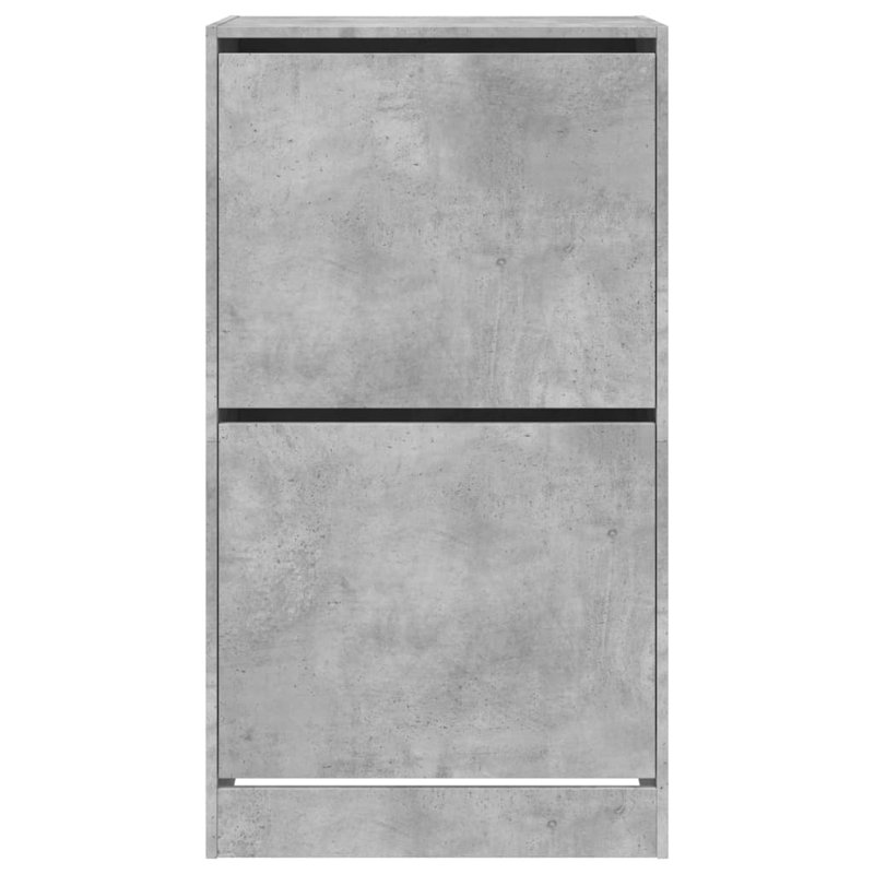12 Pair Shoe Storage Cabinet, Concrete Grey