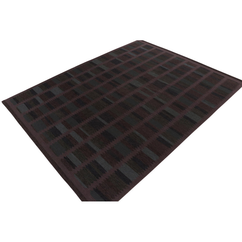 Scandinavian Wool Geometric Area Rug, Rectangle 12' x 18'