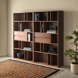 American Style Multiple Lattice  Wood Bookcase