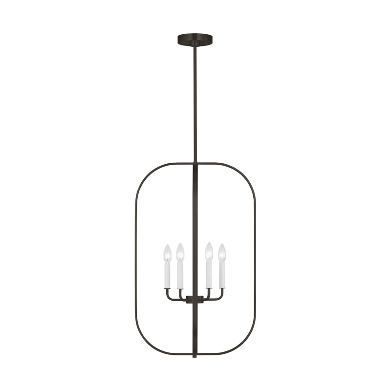 Loretto Six Light Chandelier from Generation Lighting , Midnight Black