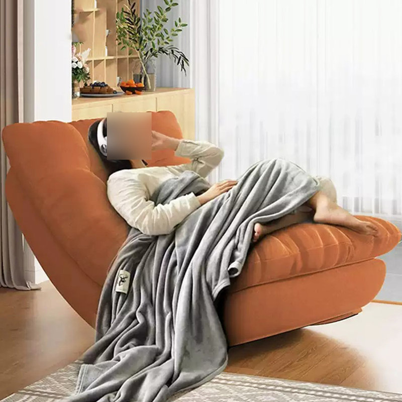 Chaise berçante ergonomique décontractée Living Room, Orange