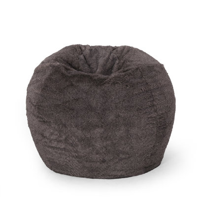 Vida 3 Foot Rounded Faux Fur Bean Bag